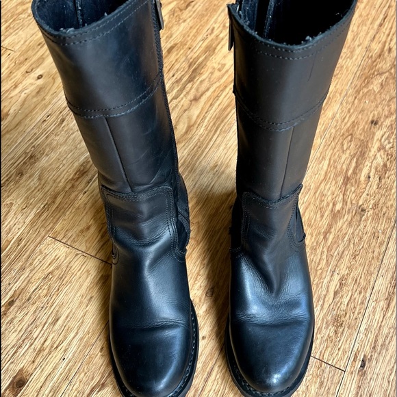 Ladies, Harley-Davidson Women's Alexa Back Lace Leather Motorcycle Boots D85167 - Picture 2 of 7